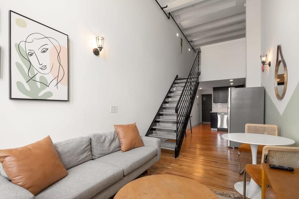 Vibrant and cozy living area