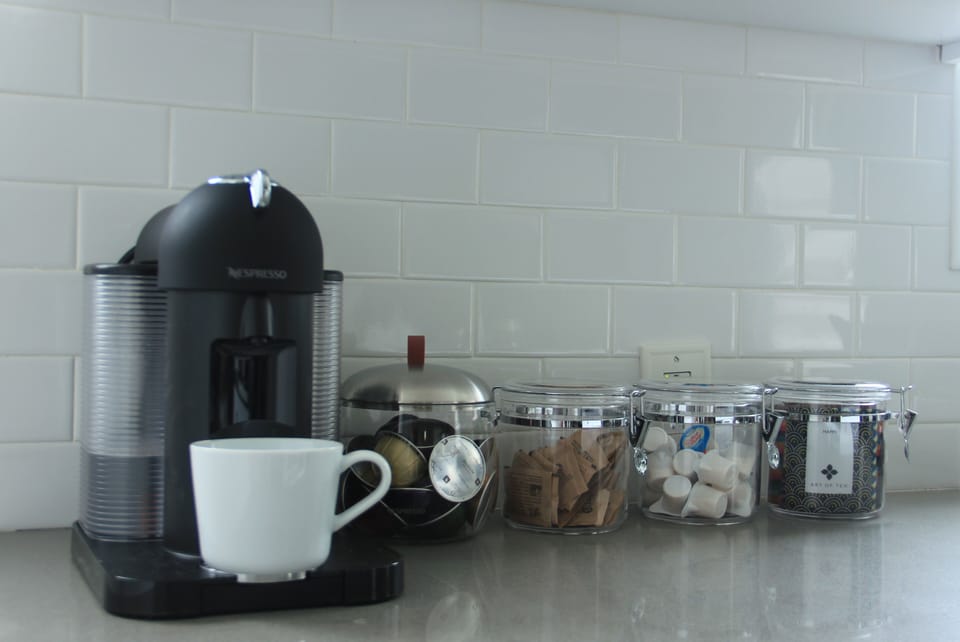 Espresso coffee for our guest.