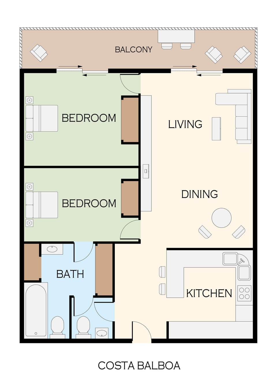 Floor Plan of Costa Balboa