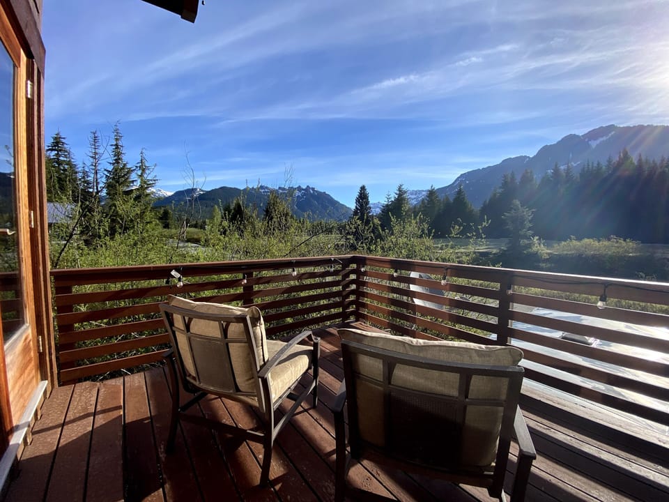 Endless mountain views from front porch