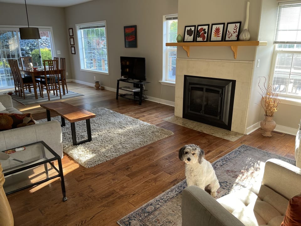 Living Room with gas fireplace