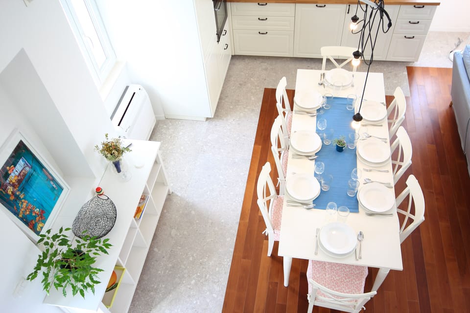 Dining area viewed from the Loft