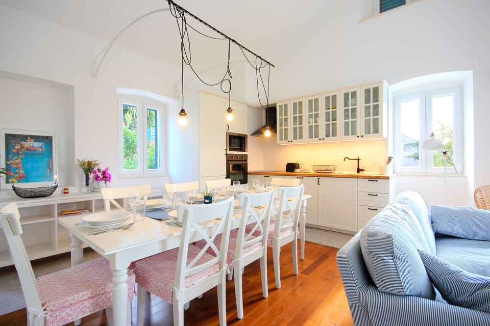 Dining/living area with kitchen