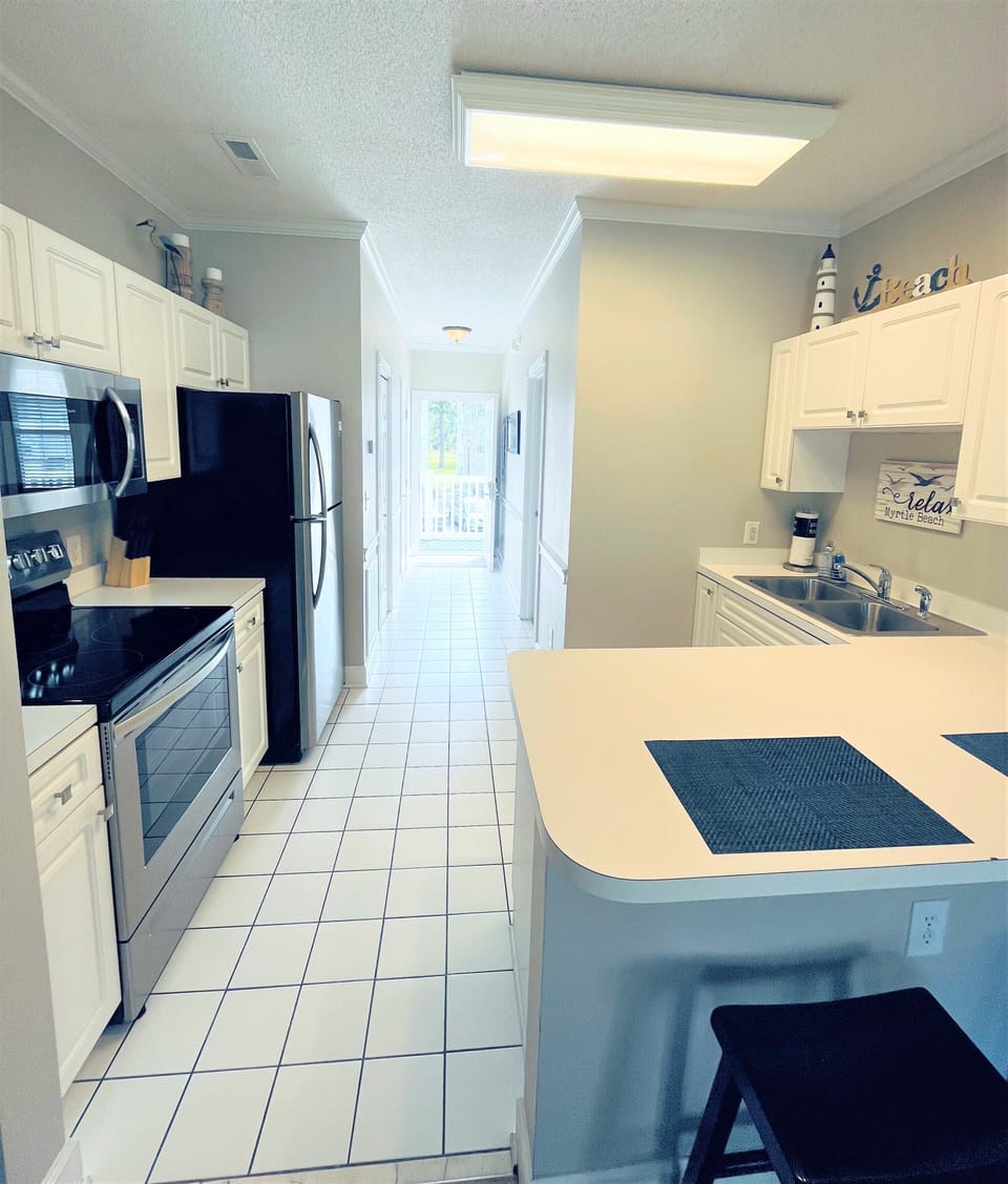 Kitchen and entryway