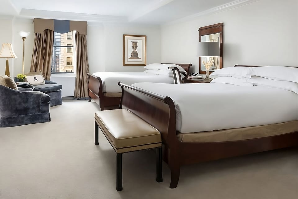 Sleep comfortably with two inviting beds and plenty of space.