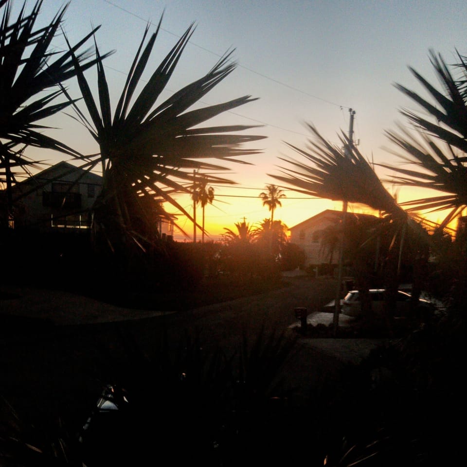 Sunset - view from the front door