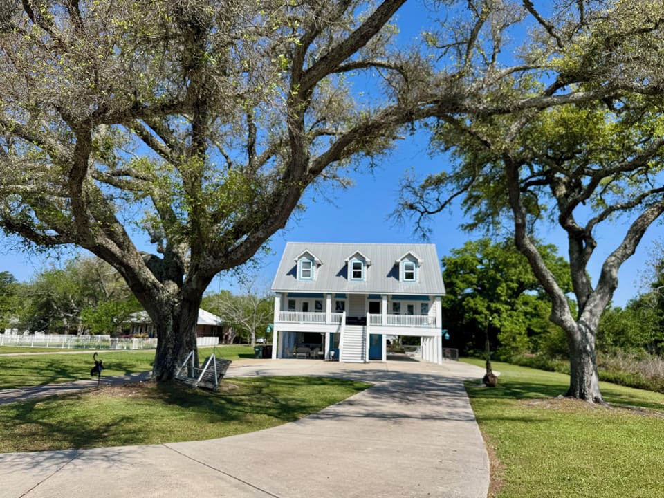 View of the house from the beach
