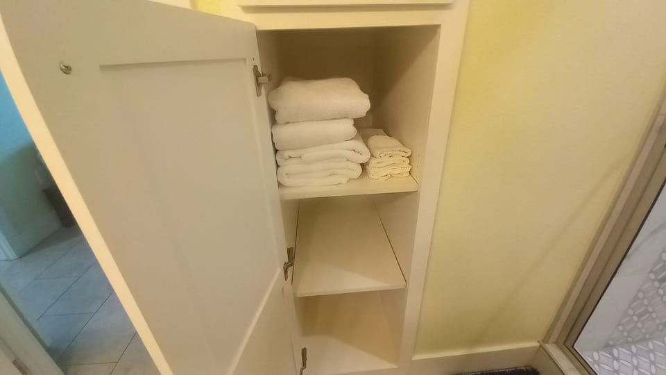Fully stocked bathroom