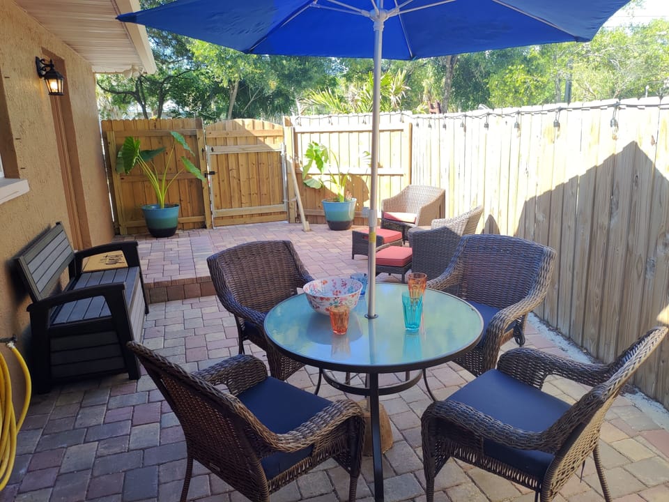 Private outdoor patio