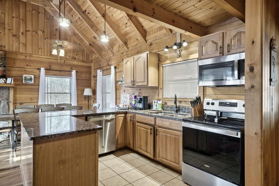 Feeling like cooking at home? Enjoy the stainless steel appliances