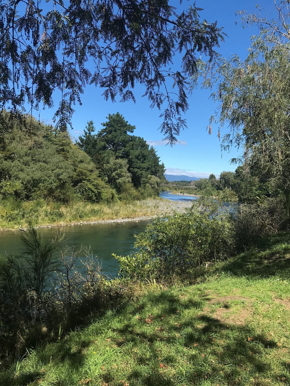 Tongariro River , 2 minutes walk away 