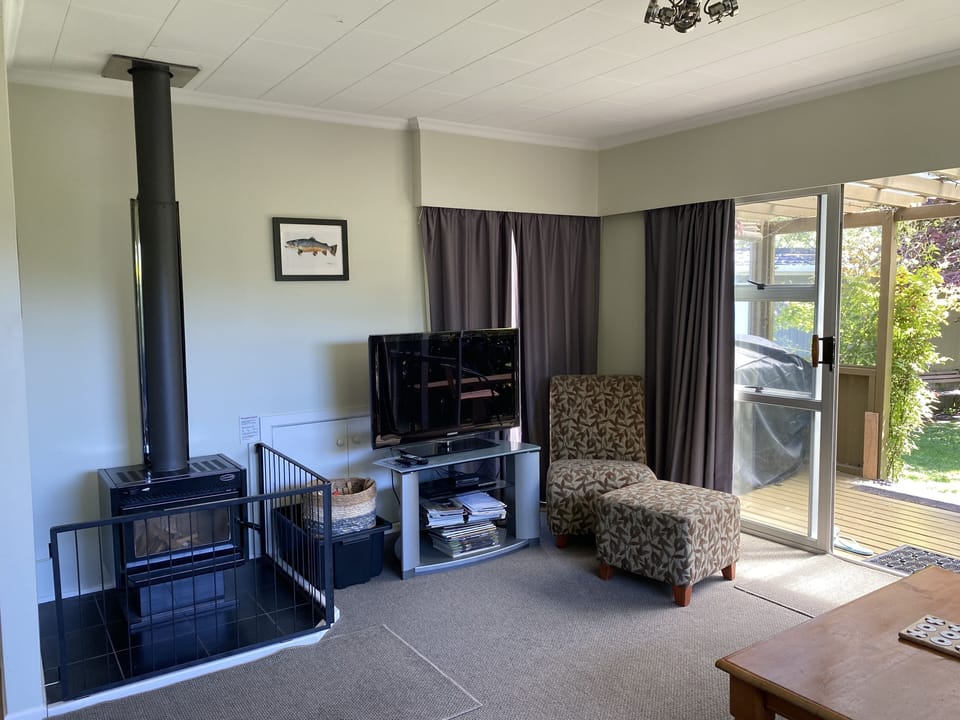 Lounge and fireplace