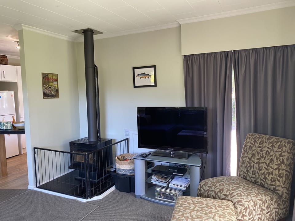 Lounge and fireplace
