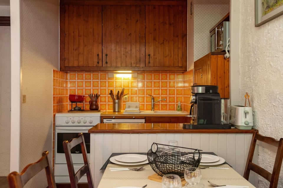Functional kitchen with all necessary utensils