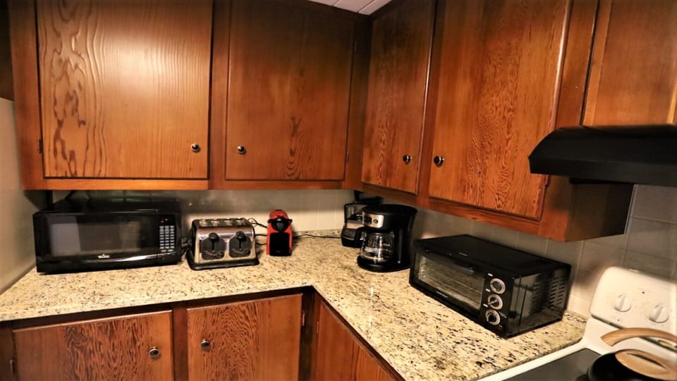 All appliances you need and even a Nespresso espresso maker