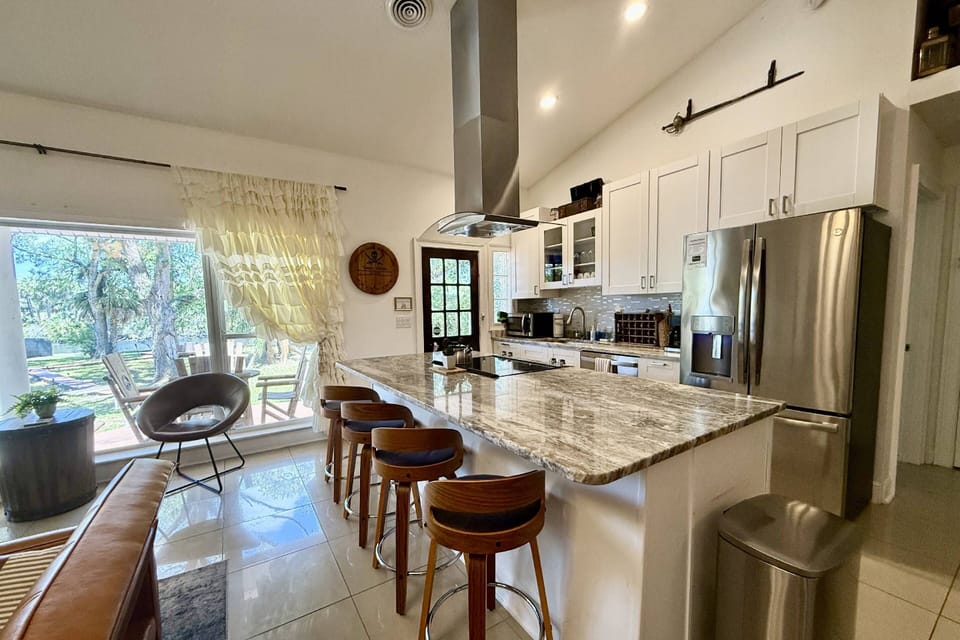 Stocked kitchen for the chef in your group