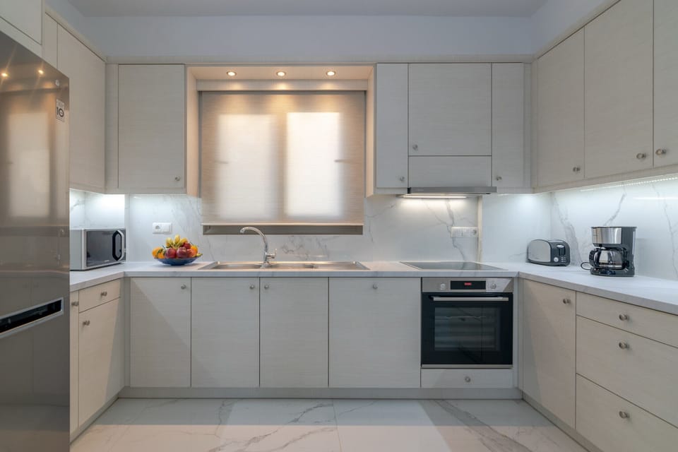 Modern kitchen of New beautiful villa,Private pool,Near amenities & town,Rethymno,Crete