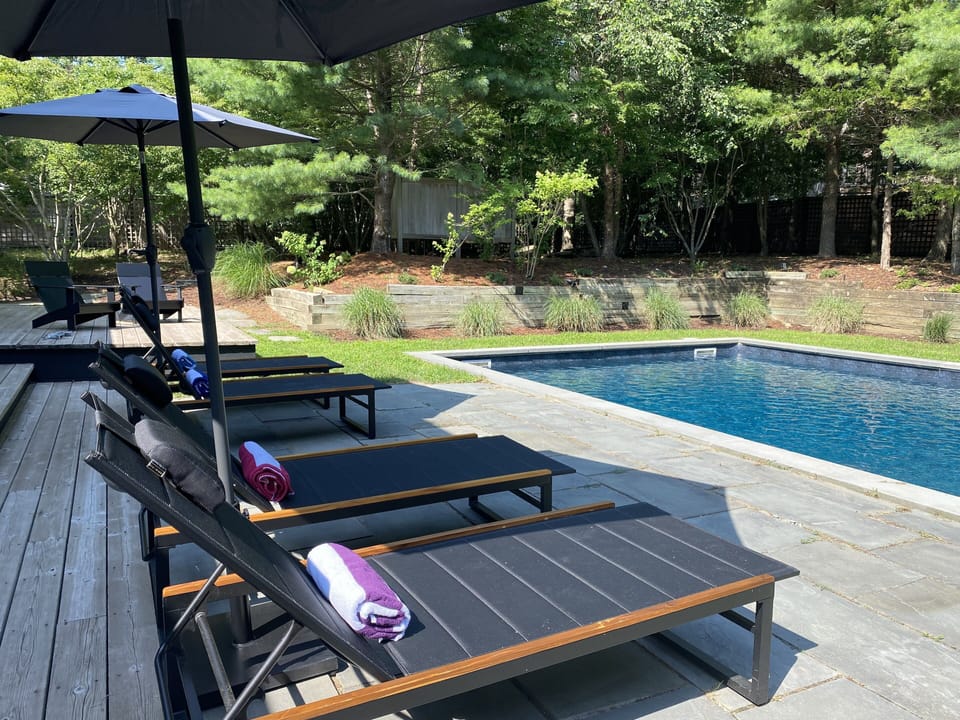 Poolside chaises