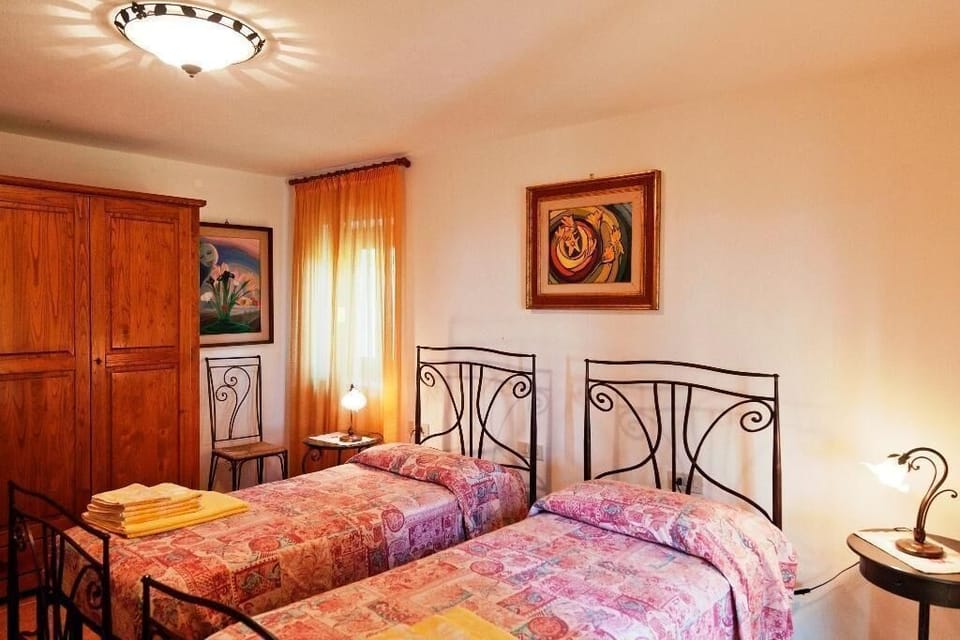 Sleeping area. double bedroom on the south-east side