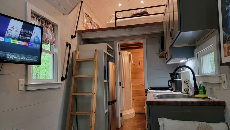 "The bed was comfortable and the space cozy and functional."-Amy May2025