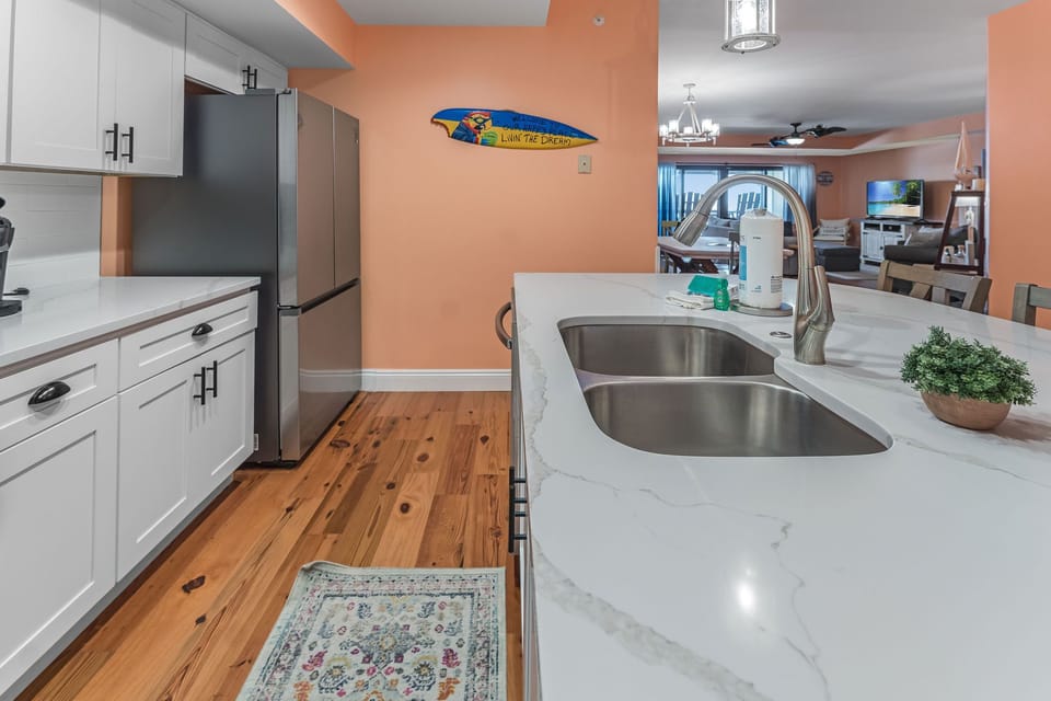 A starter supply of amenities are provided