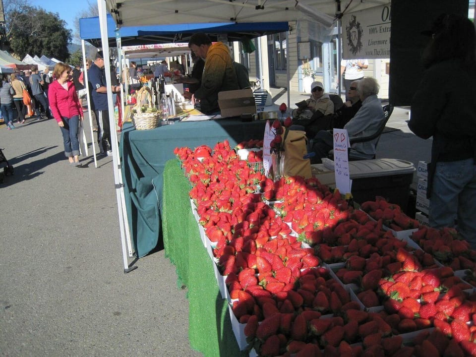 Local farmers markets are hosted weekly