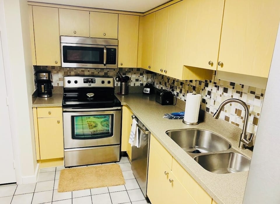 Full size kitchen…Stocked with all the cooking essentials…