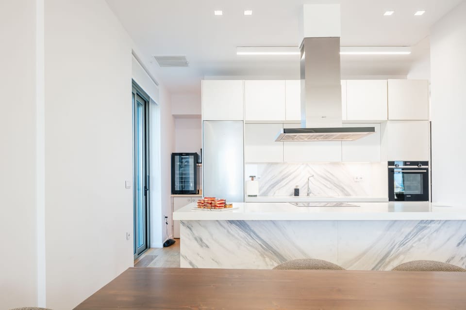 Fully equipped kitchen, providing all essentials for a self-catered holiday.