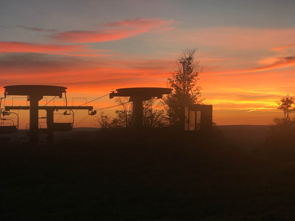 Coffee at Sunrise on Back Deck