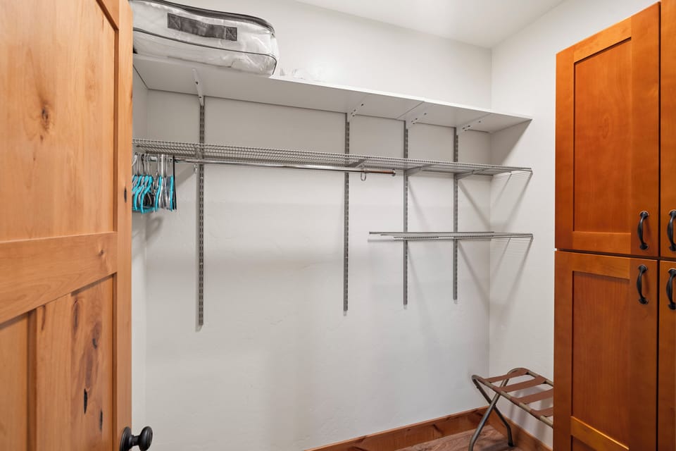 Walk in closet in Master Bedroom