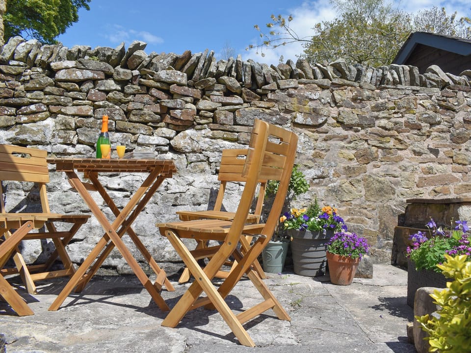 Sitting-out-area | The Old Candle House, Longnor, near Buxton