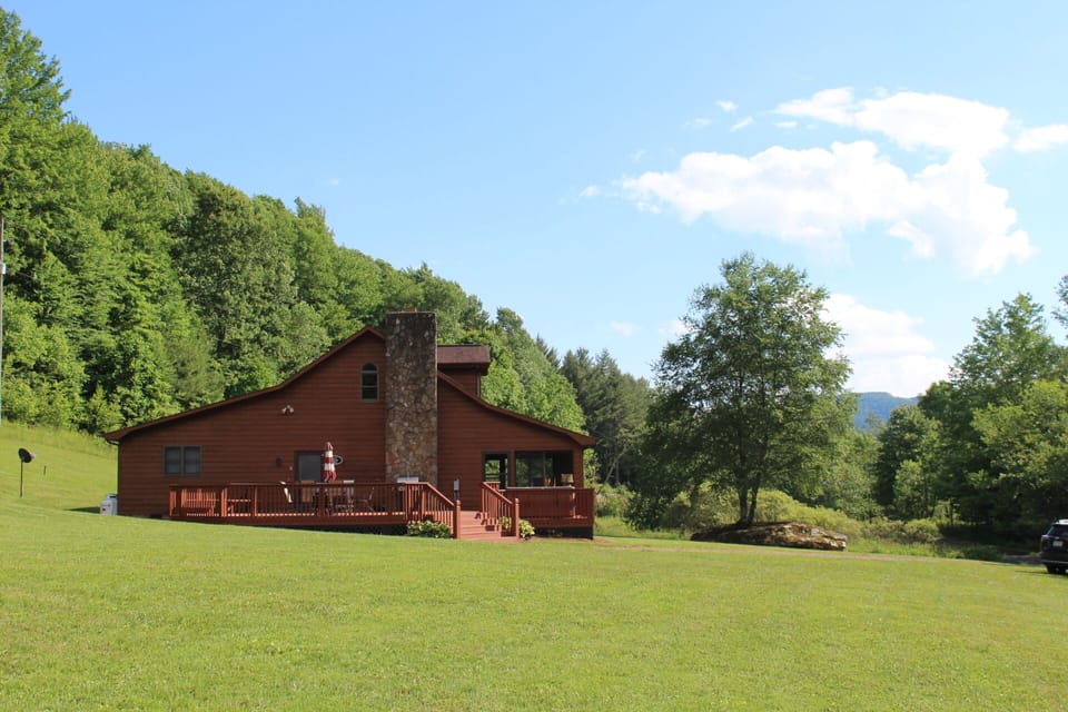 Side View with Mountain View in Background