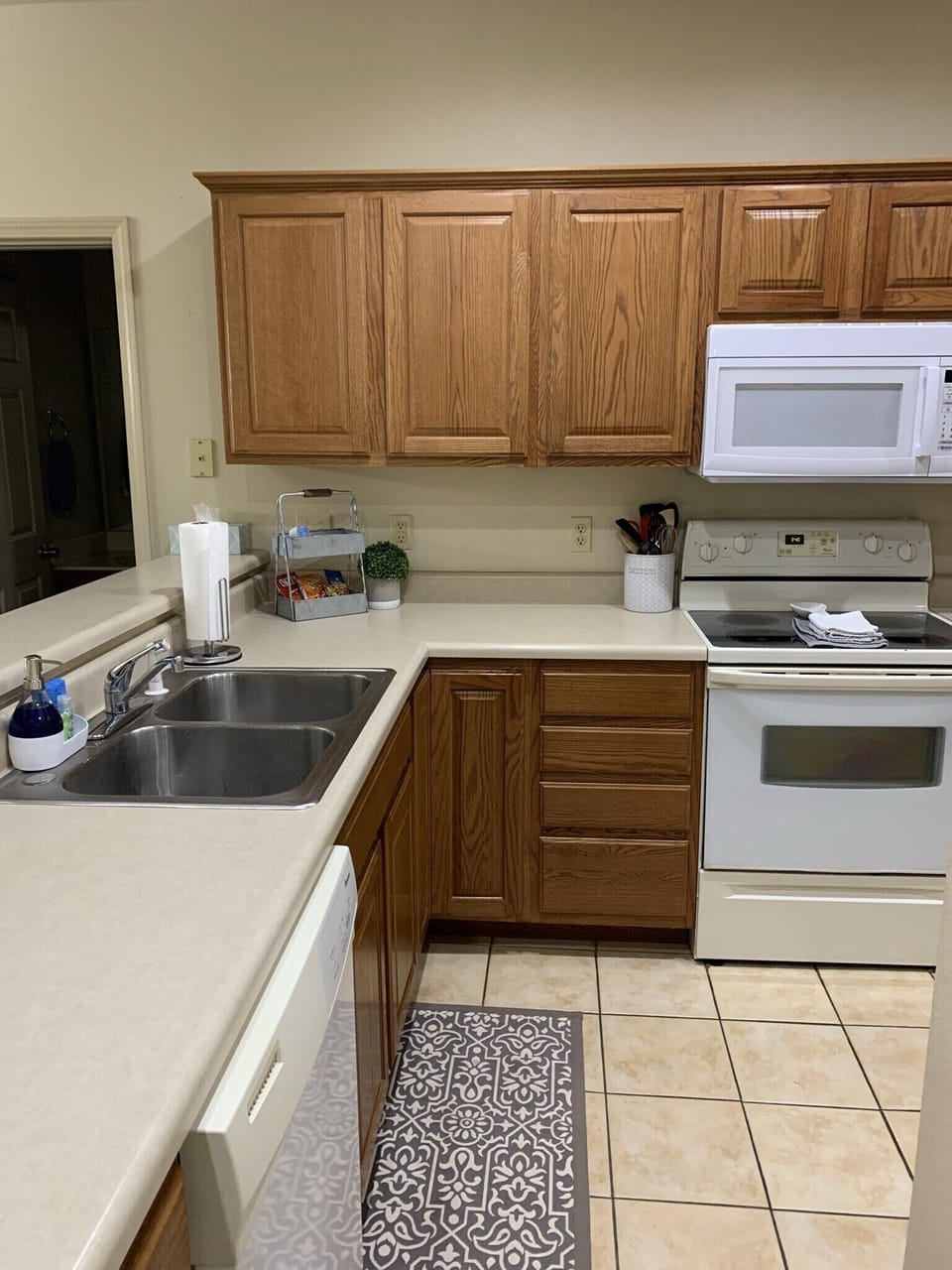 Fully stocked kitchen