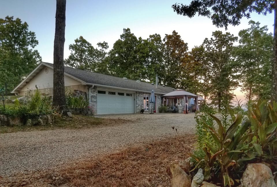 One-story basement style home with skylights and high ceilings throughout 