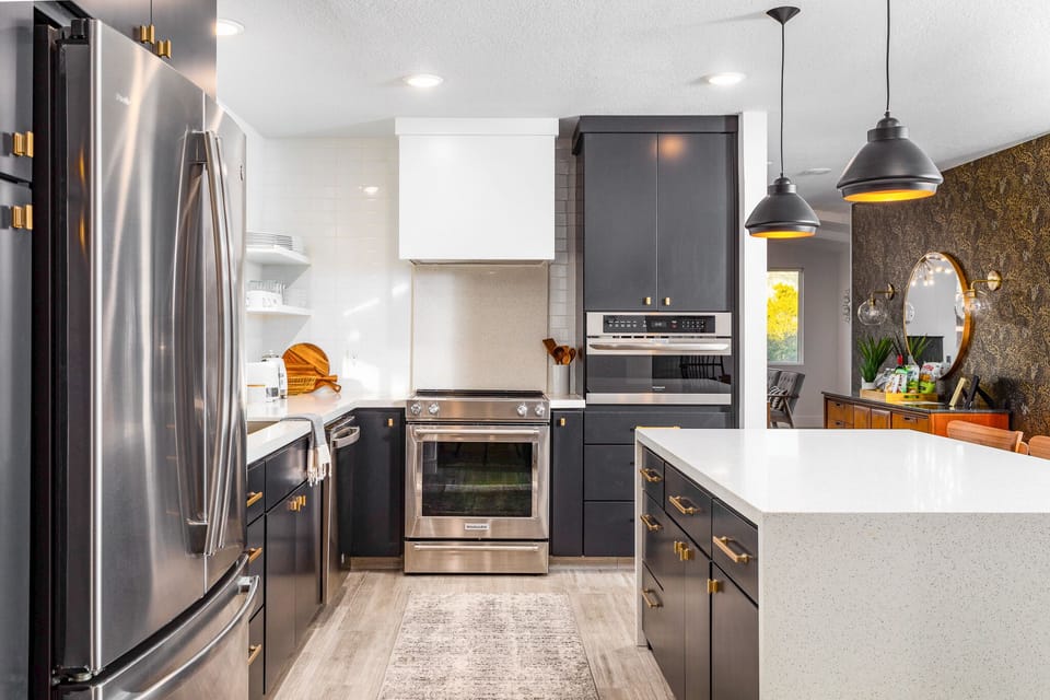 Every modern convenience in this brand new, sparkling clean kitchen