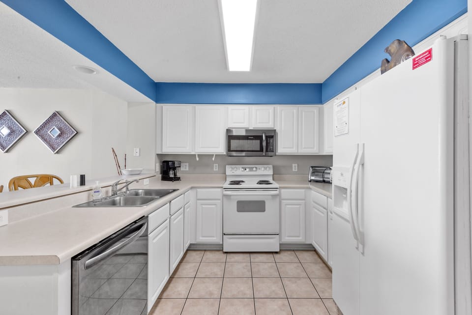 The family chef will love this updated kitchen complete with a huge workspace.