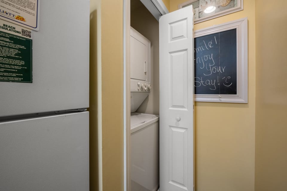 Never underestimate the convenience of a washer & dryer in your unit.