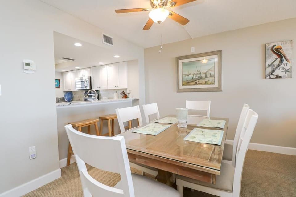 St. Augustine Ocean Front Rentals Dining Room