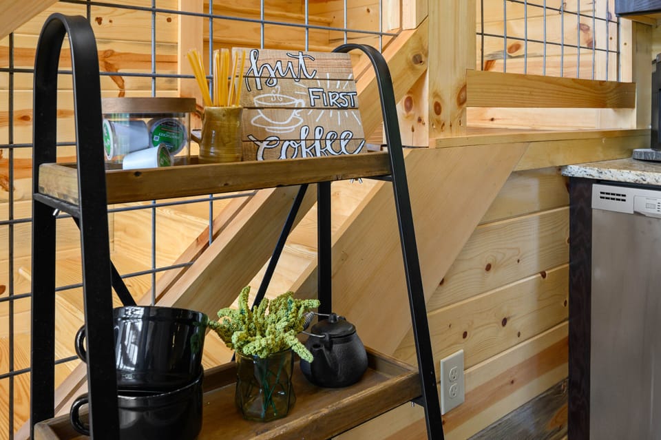 Coffee and Tea Bar stocked with a variety of options. 