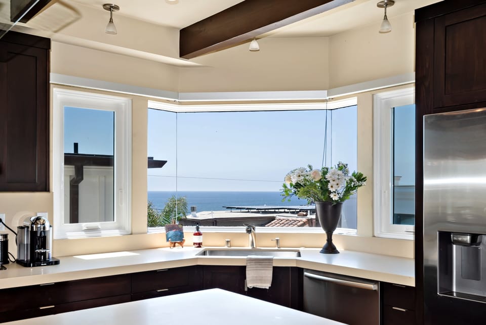 View out kitchen window
