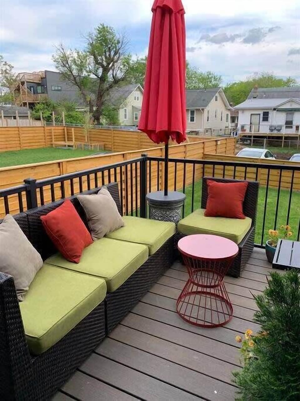 Private balcony is ideal for soaking up the summer evenings in style