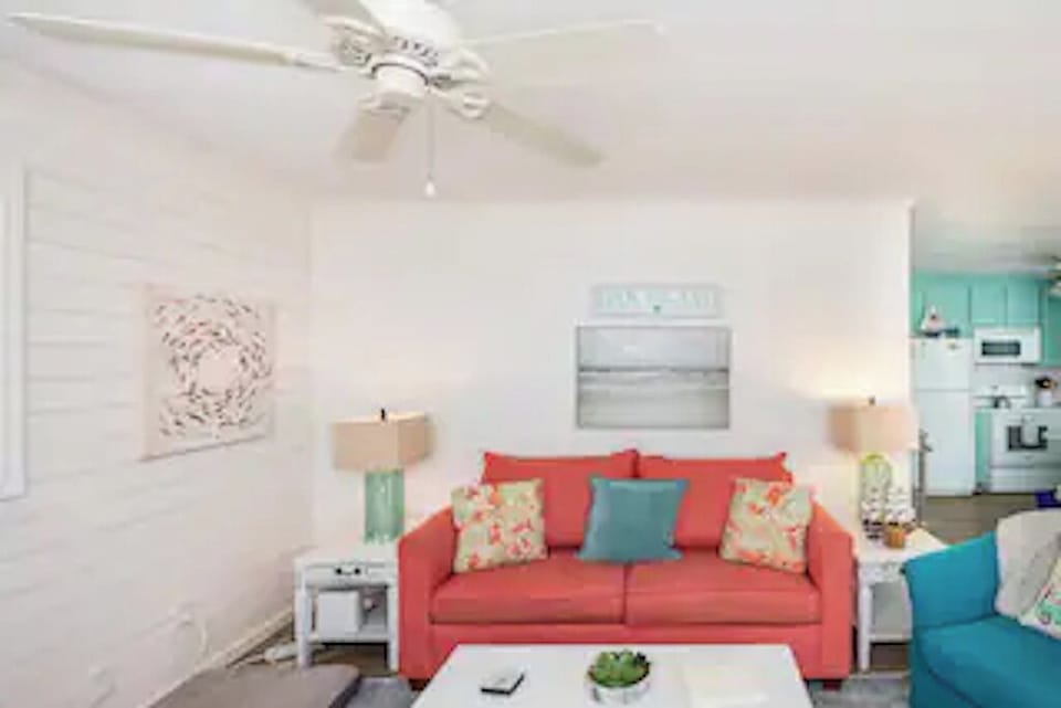 Fun beach colors and decor.  Don't forget to sign our guest book!