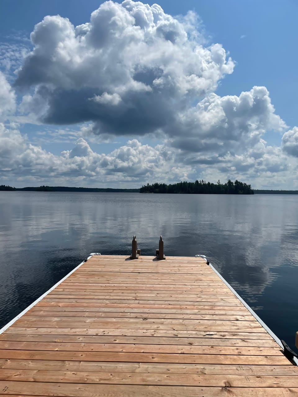 Go for a swim off the dock.