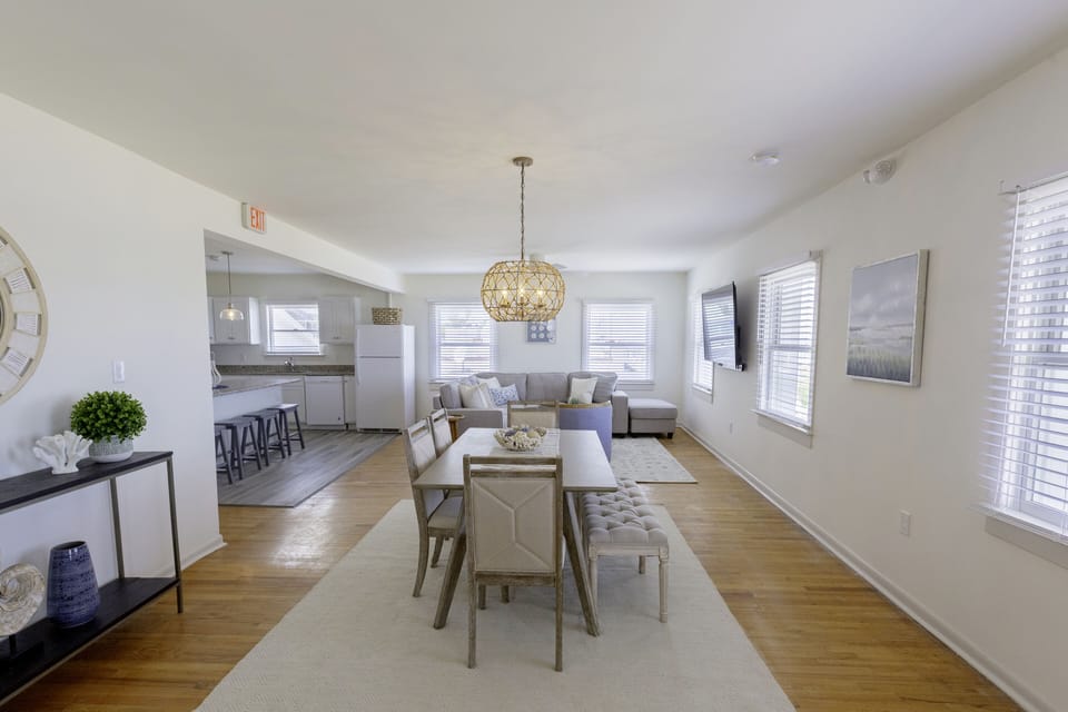Dining and living area.