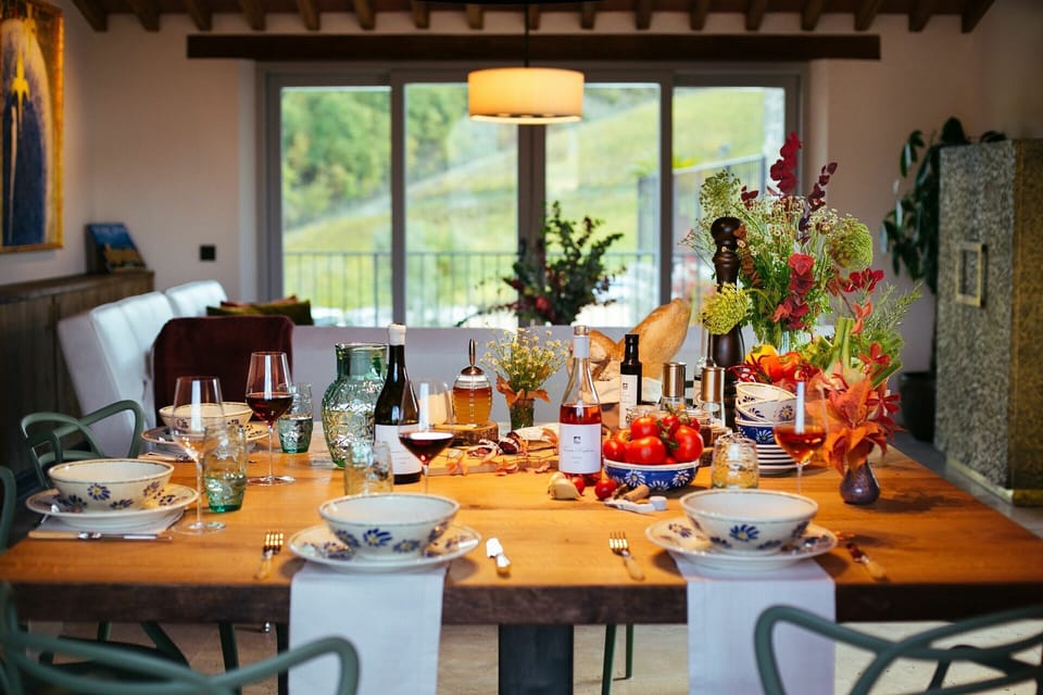 Table, Tableware, Food, Furniture, Property, Plant, Chair, Plate, Tablecloth, Orange