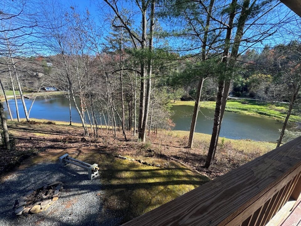 Early winter view of lake
