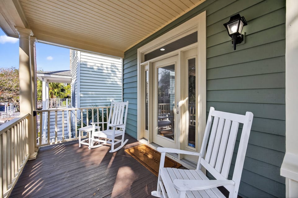 Rock on the front porch