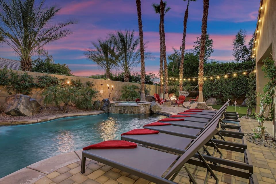Enjoy spectacular night time views from the patio in all directions!