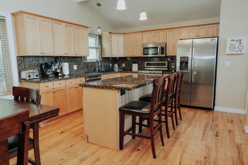 kitchen with stainless steel appliances