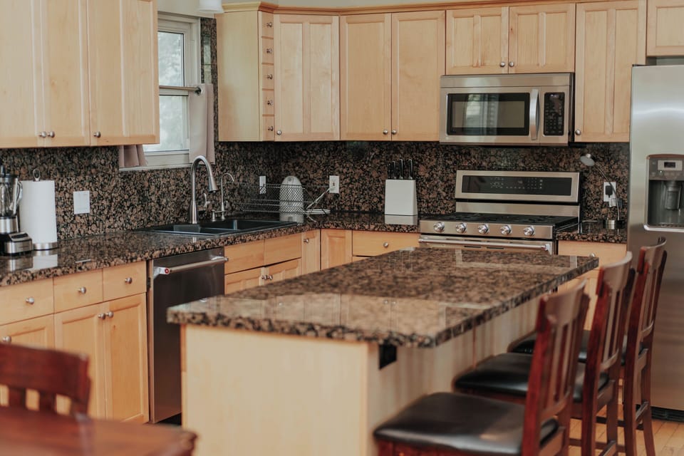 kitchen fully stocked